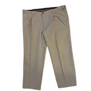 Haggar pleated kaki pants